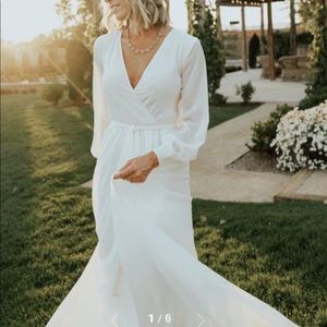 NWT White Baltic Born Maxi Dress 2x plus size, long sleeve maxi dress